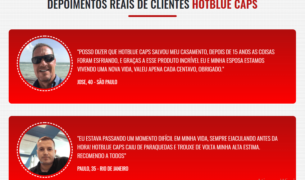 Hotblue Caps Preço