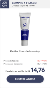 Melannun Age Preço