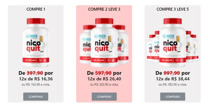 Nicoquit Caps Preço