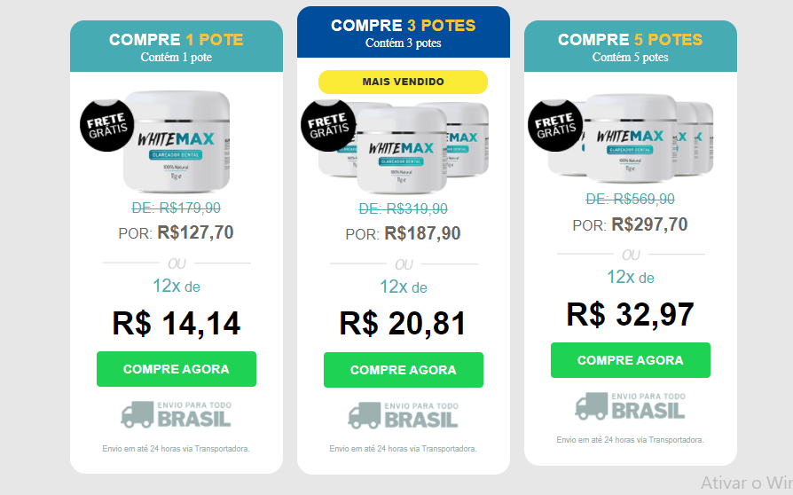 Whitemax preço