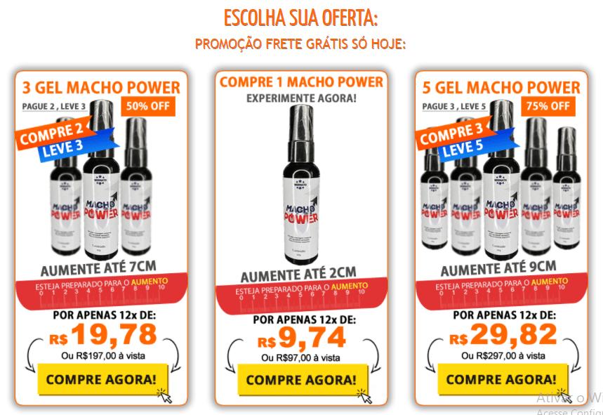 Macho Power preço